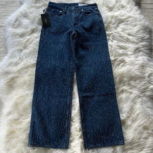 rag & bone Dark Blue Straight Leg Jeans